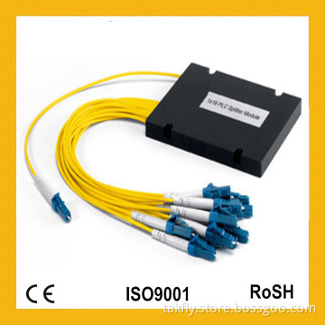 1X8 LC Upc Single Mode Steel Tube Mini Module ABS Cassette Gpon FTTH Fiber Optic/PLC Splitter